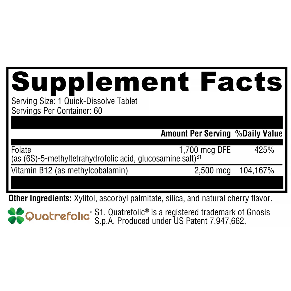 5-MTHF Plus B12 Cherry 60 T - Image 2