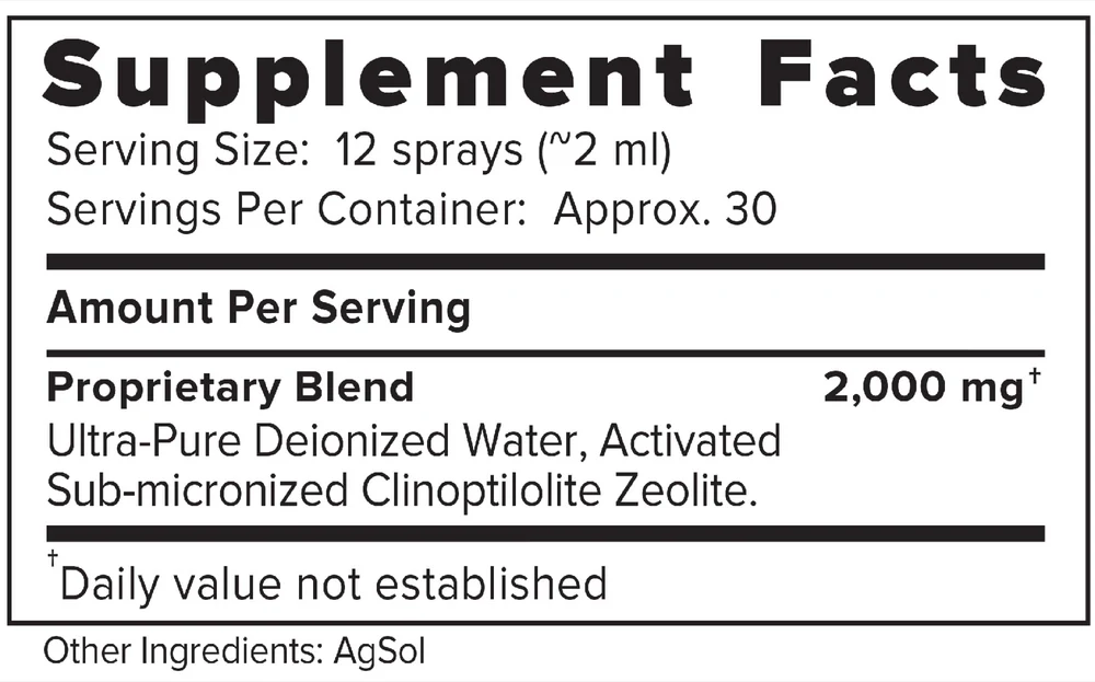 ACZ Nano Zeolite Extra Strength 4 fl oz - Image 2