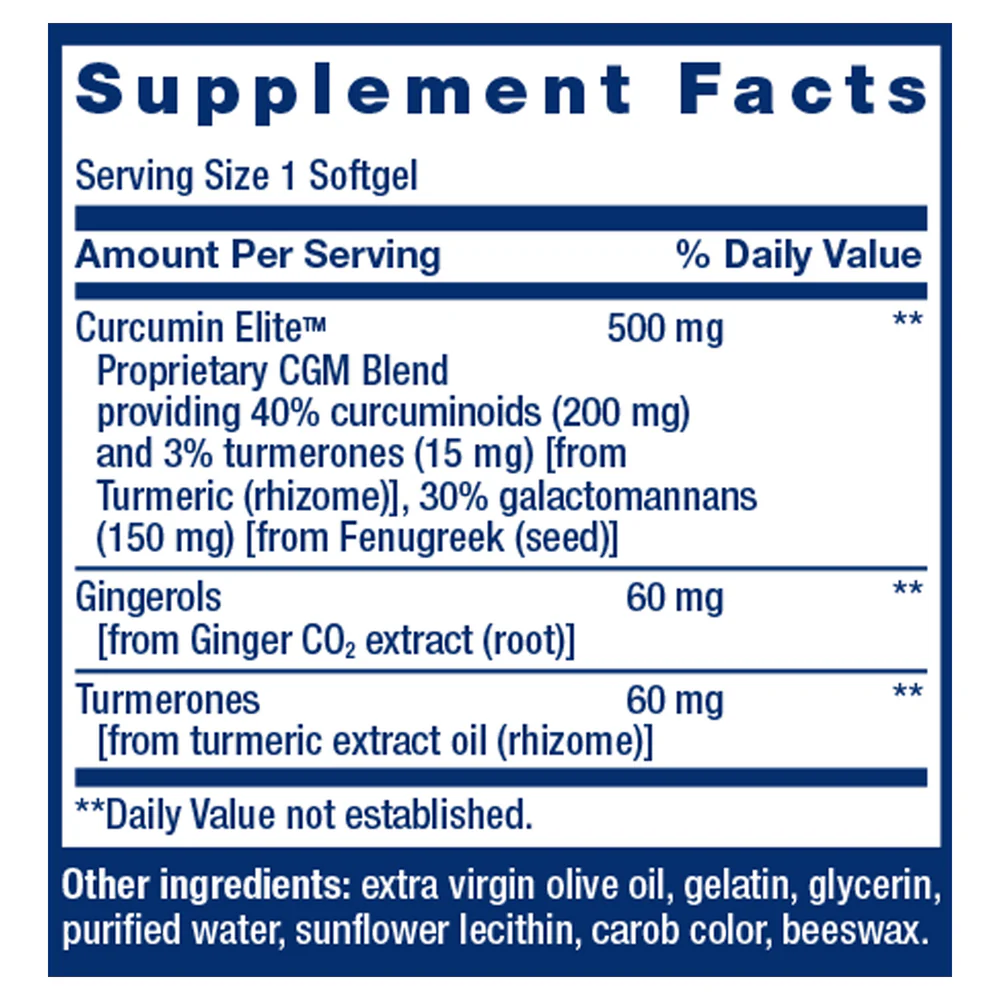 Advanced Curcumin Elite 30 softgels - Image 2