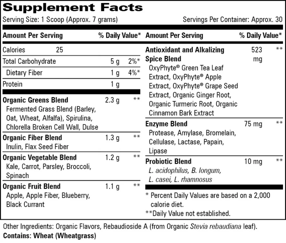 Alkalizing Greens Blend 210 g - Image 2