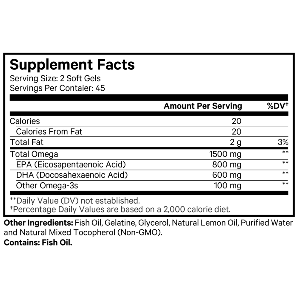 Amen Omega-3 90 softgels - Image 2
