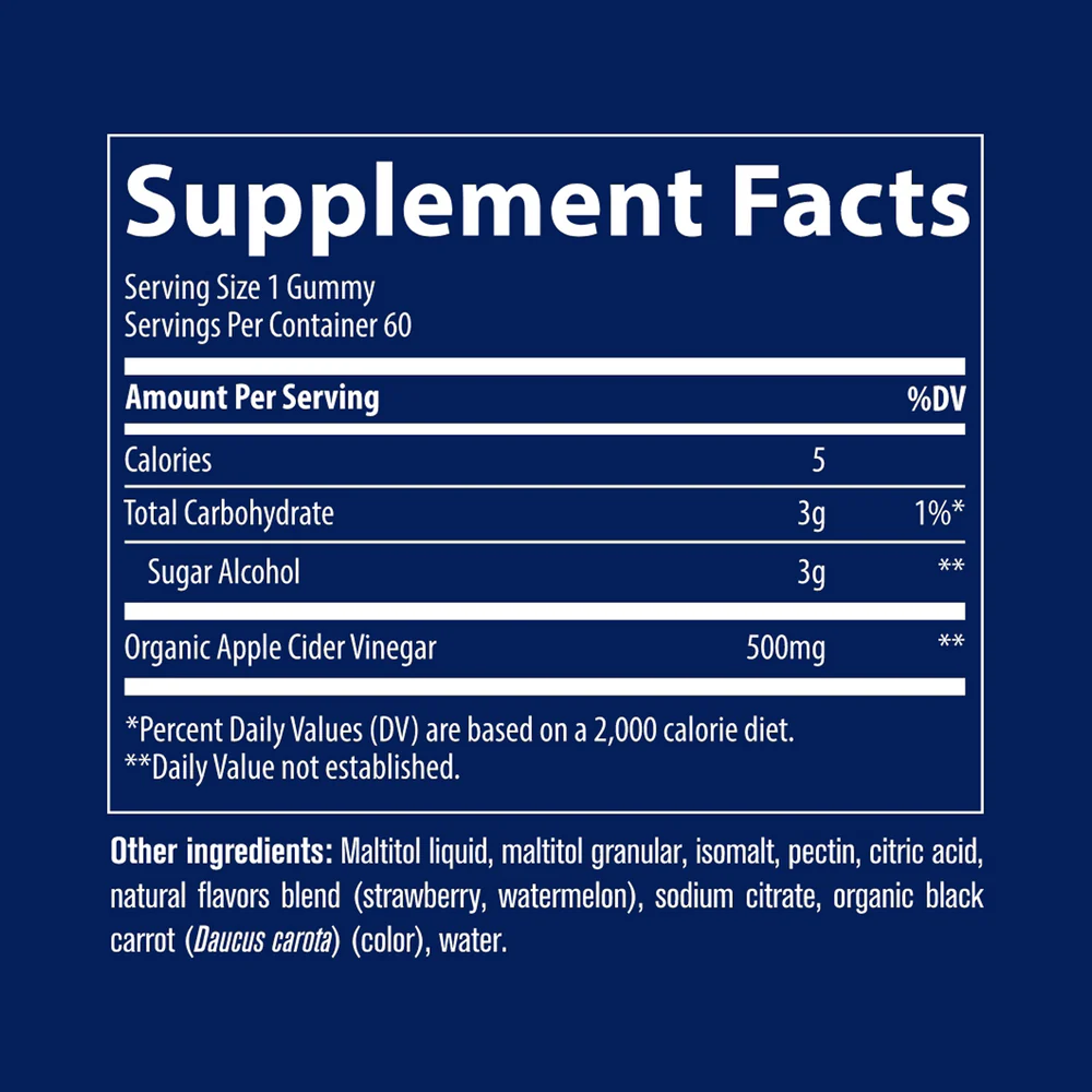 Apple Cider Vinegar 60 gummies - Image 2