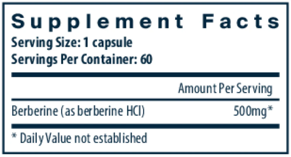 Berberine 500 mg 60 caps - Image 2