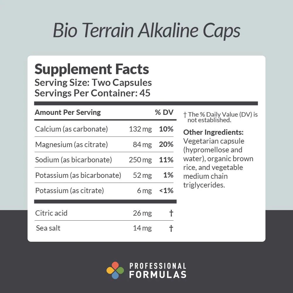 Bio Terrain Alkaline Caps - 90 Capsules - Image 2