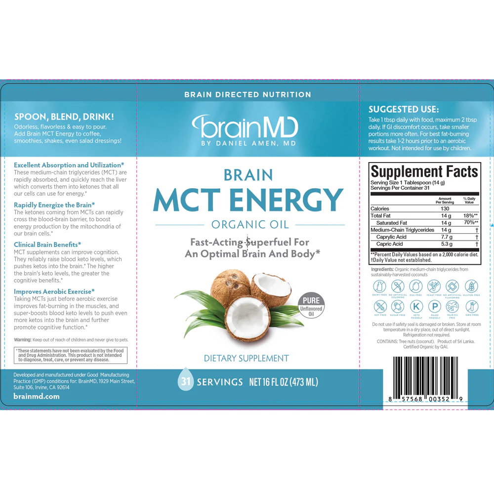 Brain MCT Energy 473 ml - Image 2