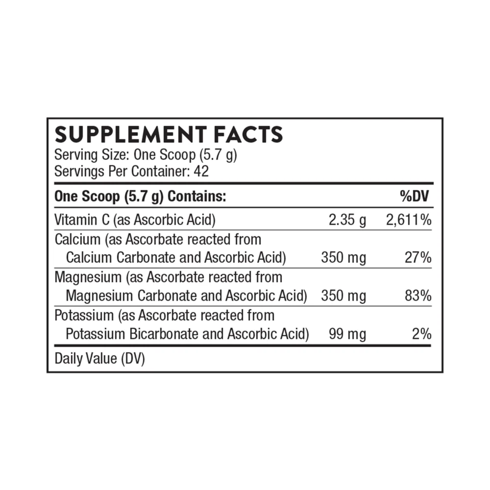 High Potency Vitamin C (formerly Buffered C Powder) 8.47 oz - Image 2