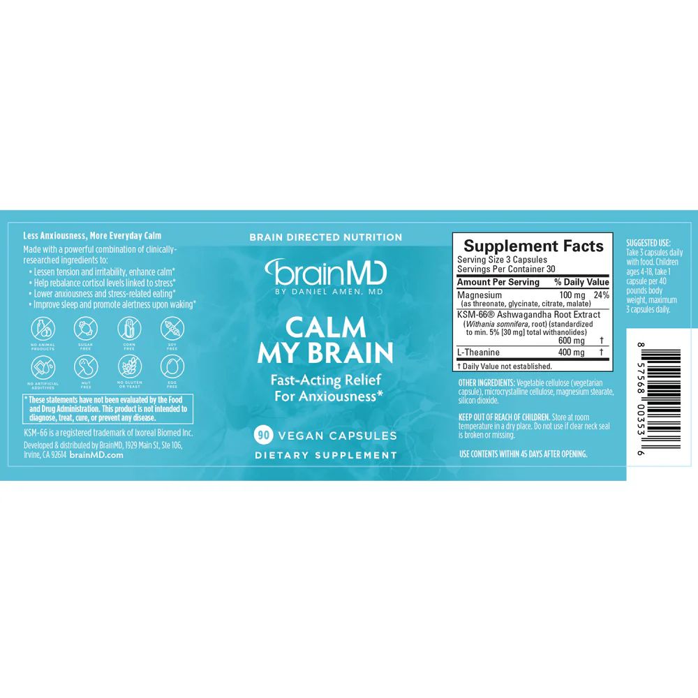 Calm My Brain 90 caps - Image 2