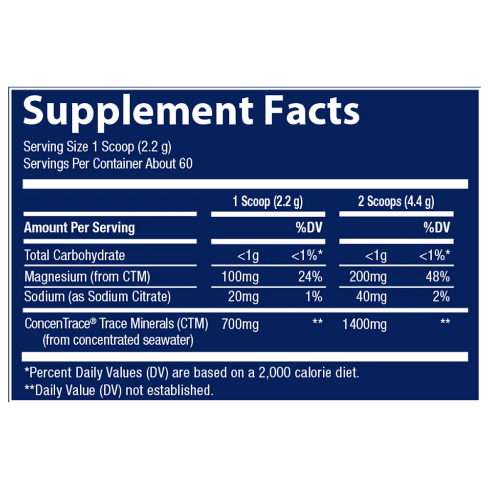 ConcenTrace Daily Mineral Powder - Blue Hawaiian 132 grams - Image 2