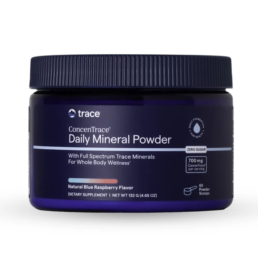 ConcenTrace Daily Mineral Powder - Blue Raspberry 132 grams