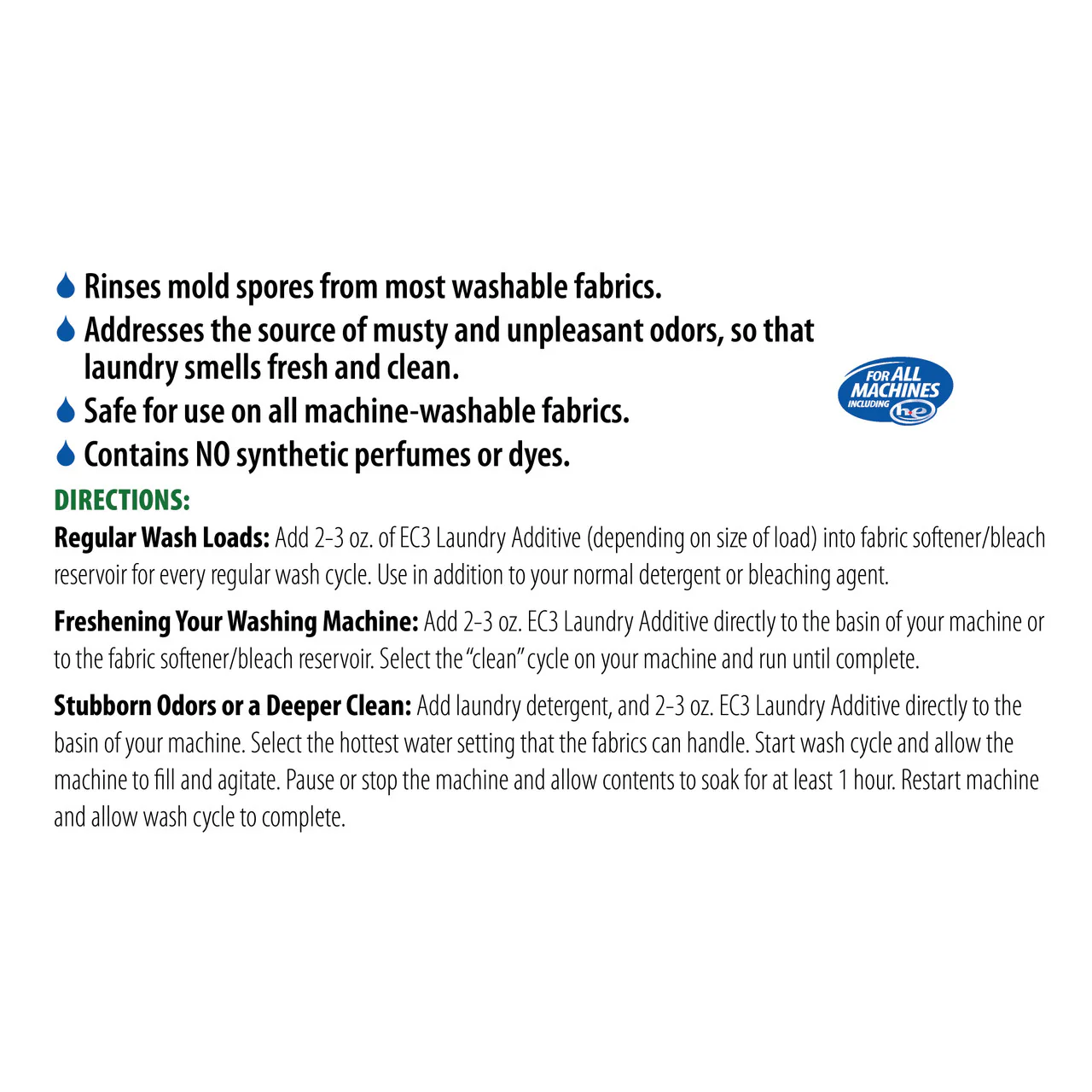 EC3 Essentials Laundry Additive / 12 Unit Case - Image 2