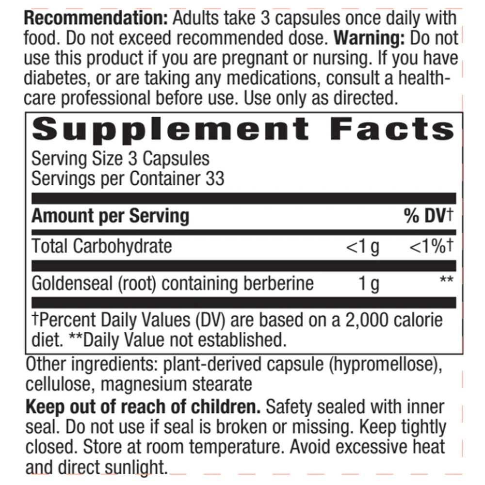 Goldenseal Root 100 caps - Image 2