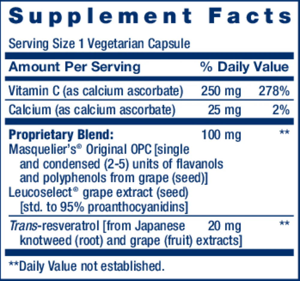Grapeseed Extract 100 mg 60 vegcaps - Image 2