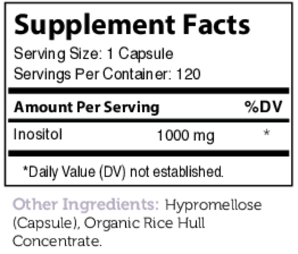 Inositol 120 caps - Image 2