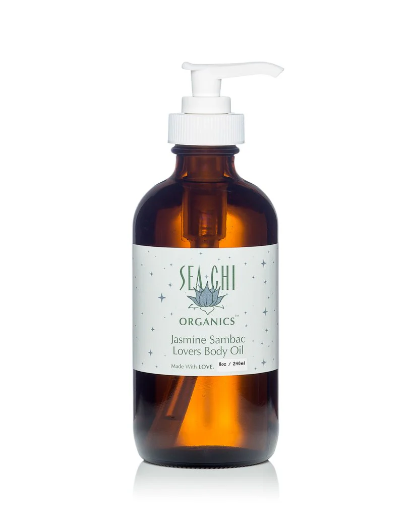 Jasmine Sambac Body Oil w/ Organic Jojoba (Oil of Love) 240ml / 8oz