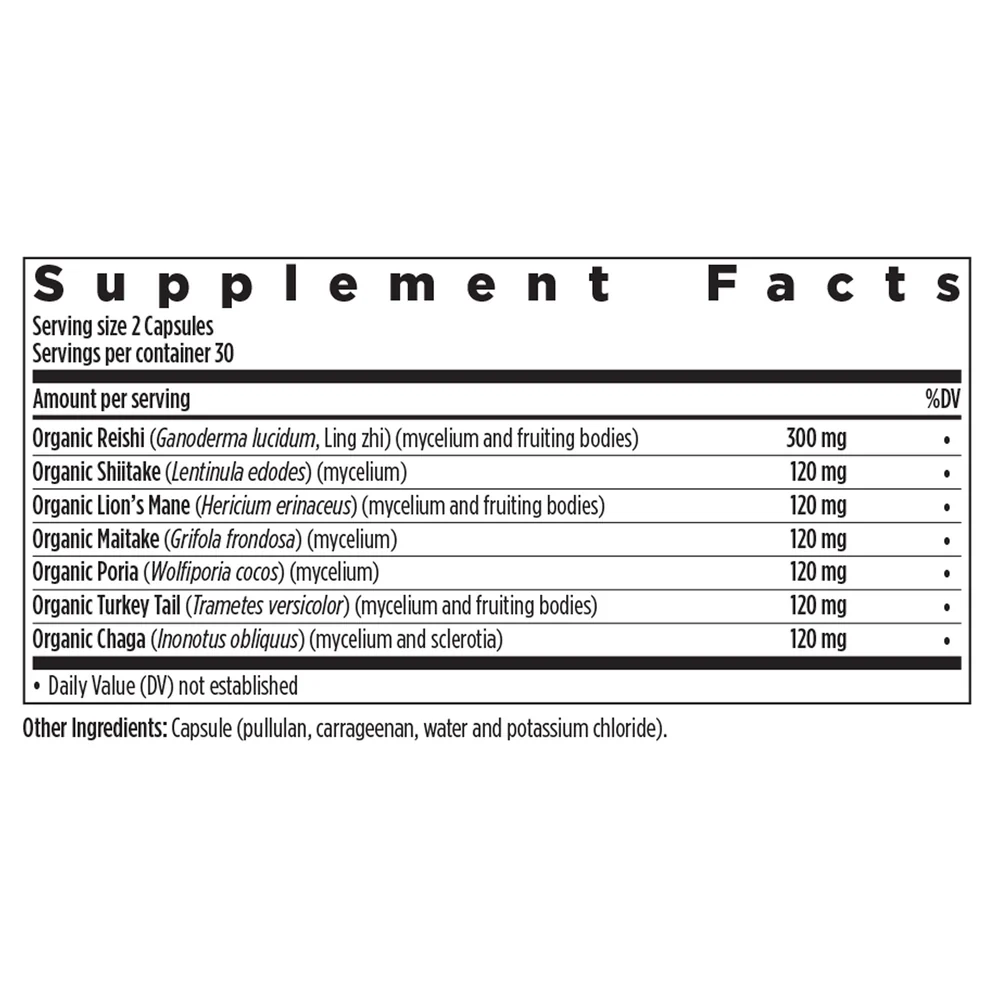 Immune Support Reishi & Shitake 60 caps - Image 2