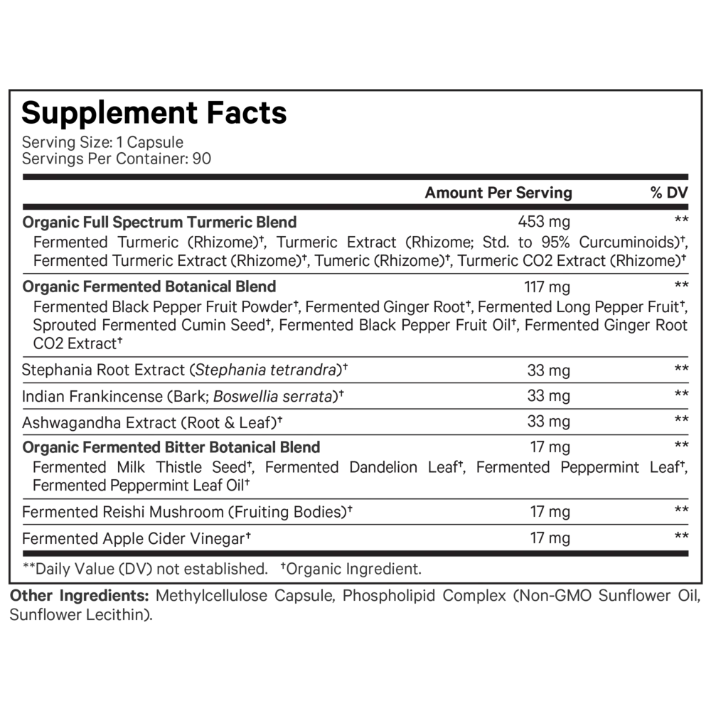 Liposomal Fermented Turmeric 90 caps - Image 2