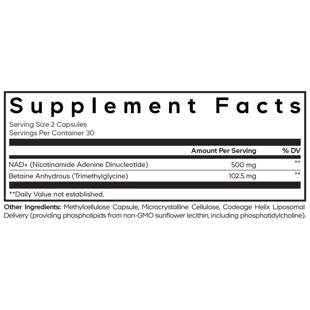 Liposomal NAD+ 60 caps - Image 2