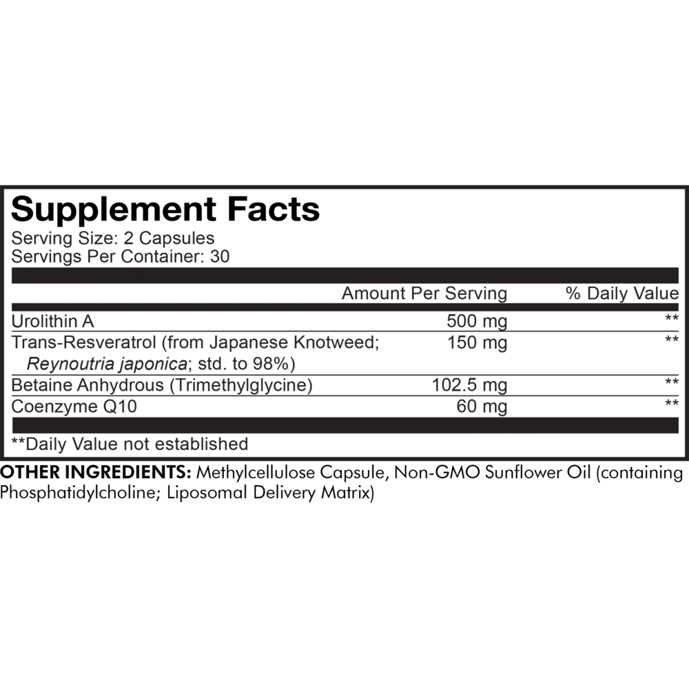 Liposomal Urolithin A 60 caps - Image 2