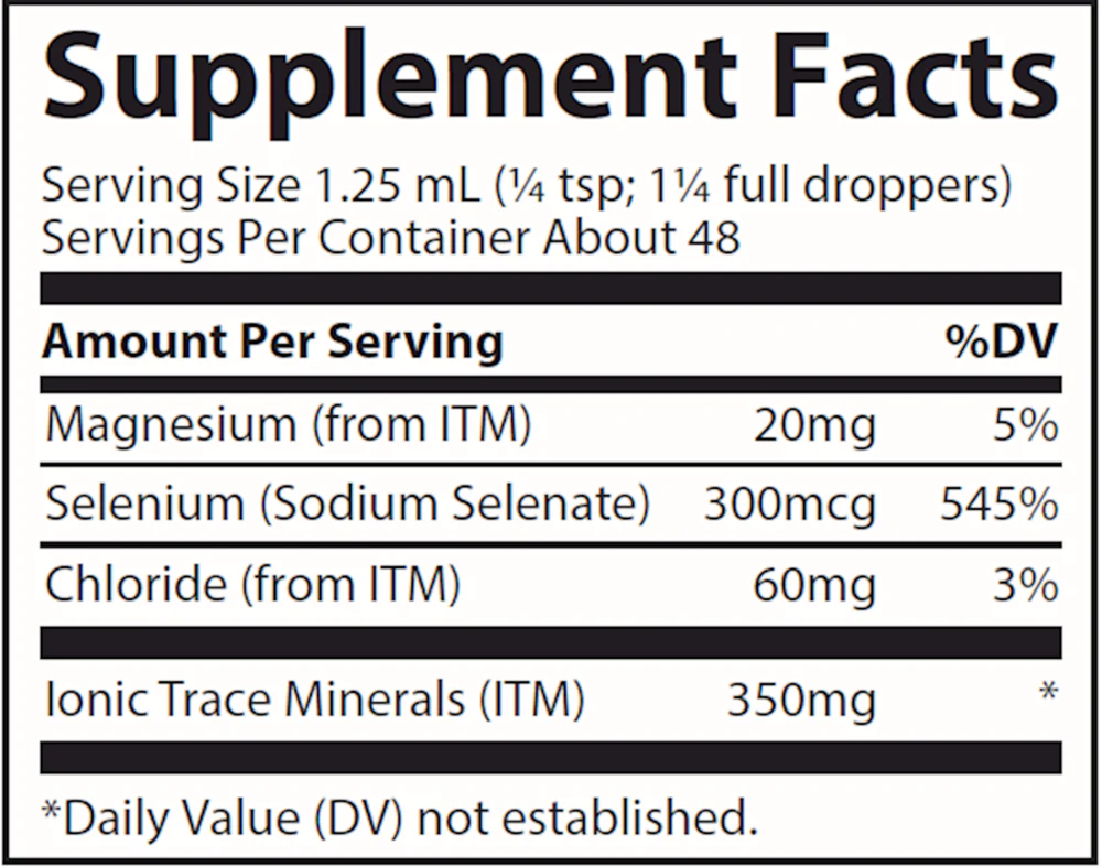 Liquid Ionic Selenium 300mcg 59 ml - Image 2