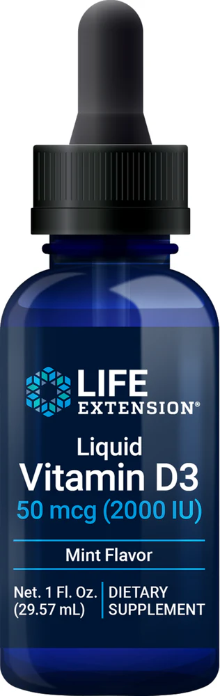 Liquid Vitamin D3 50 mcg Mint 1 Fl. Oz.