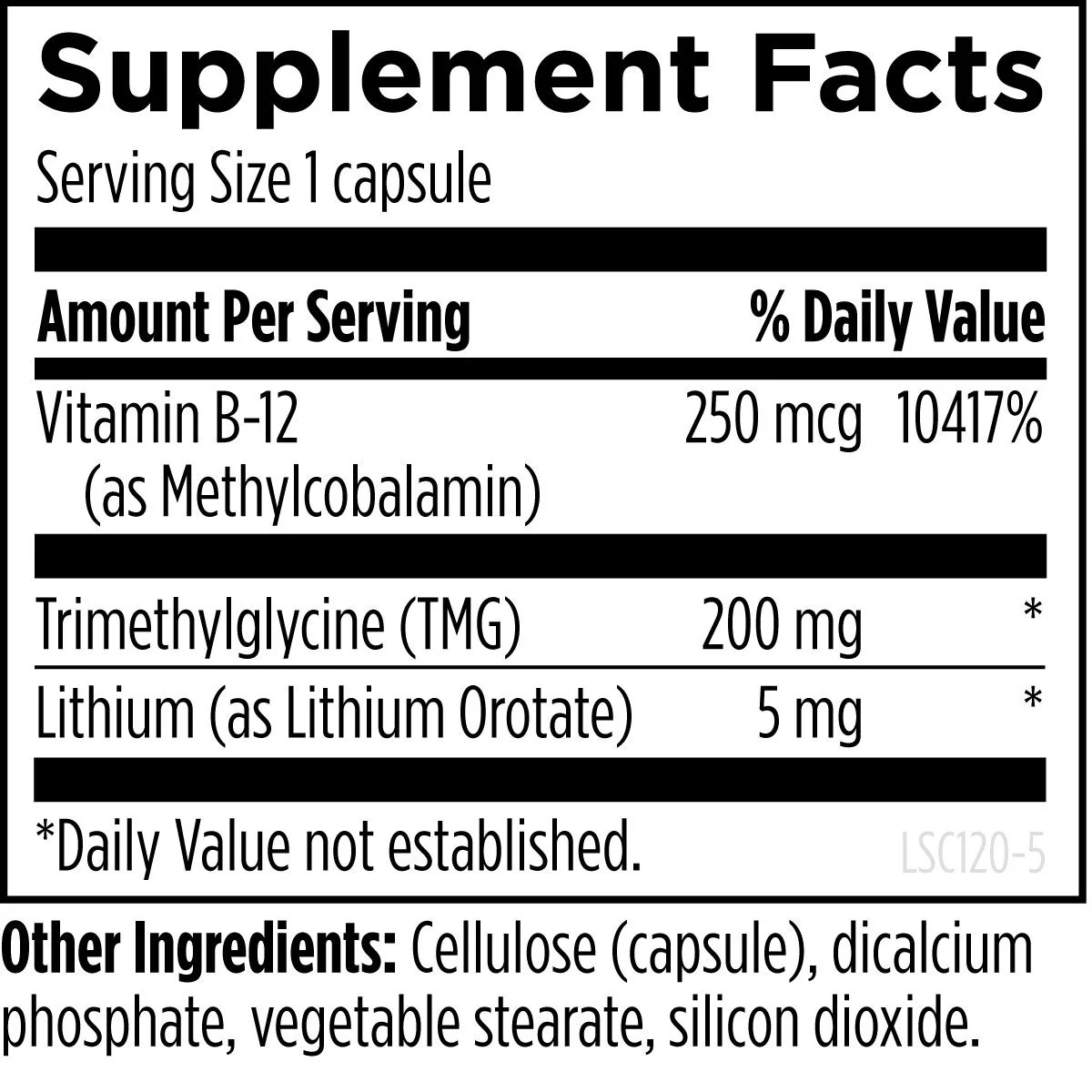 Lithium Synergy 120 caps - Image 2