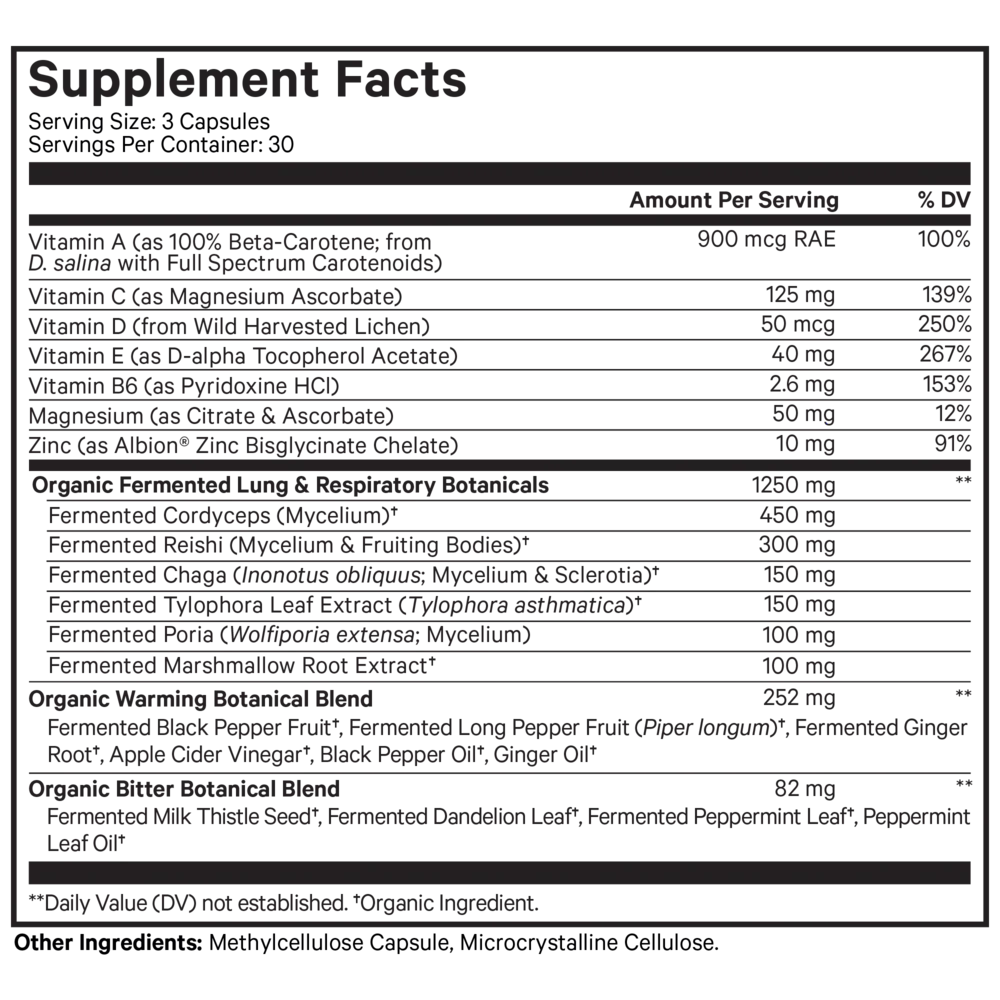 Lungs Vitamins 90 caps - Image 2