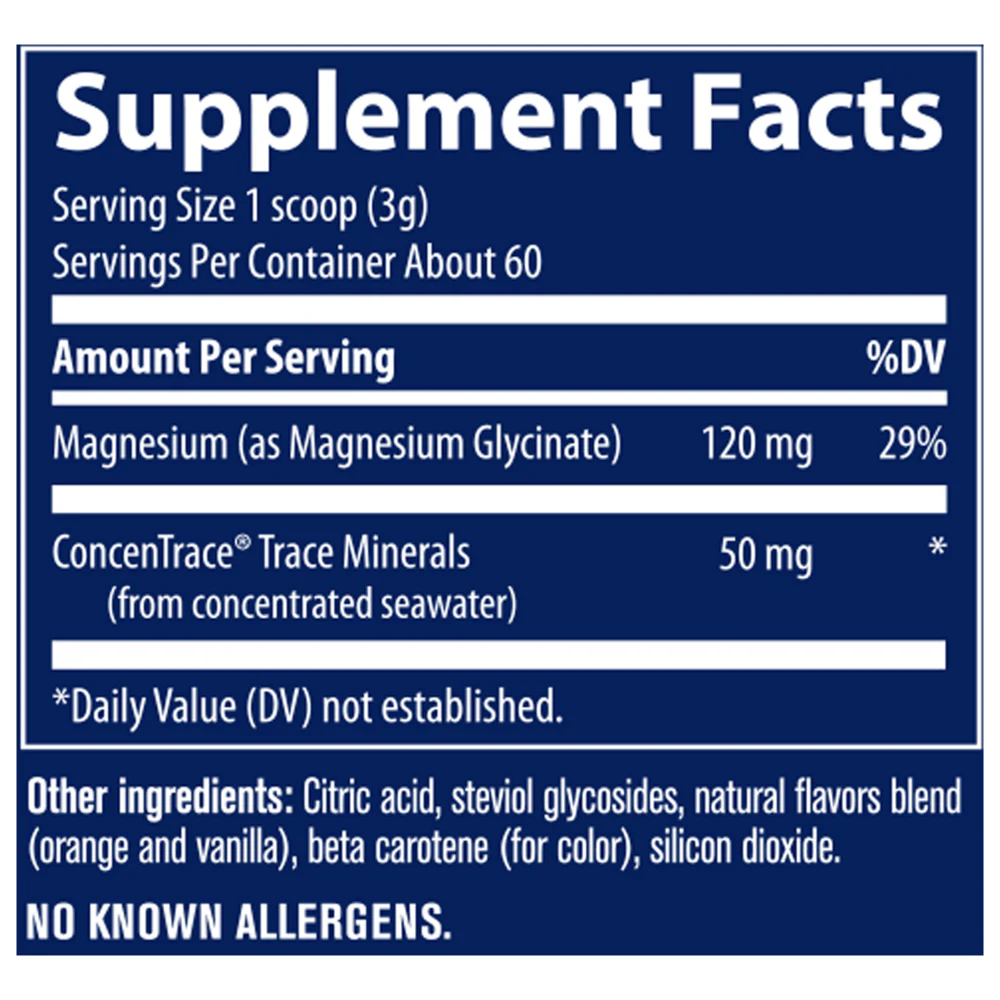 Magnesium Glycinate Powder Orange 180 grams - Image 2