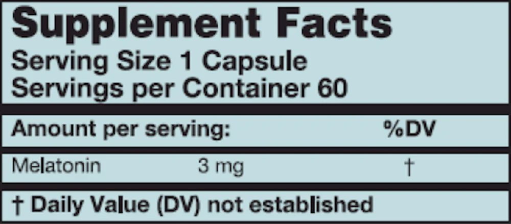 Melatonin 60 caps - Image 2