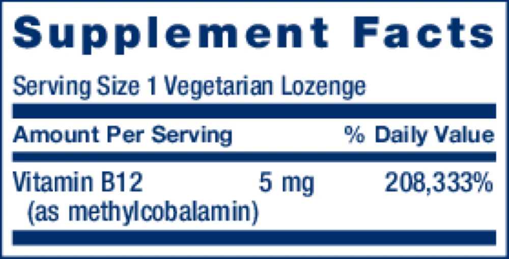 Methylcobalamin 5mg 60 lozenges - Image 2