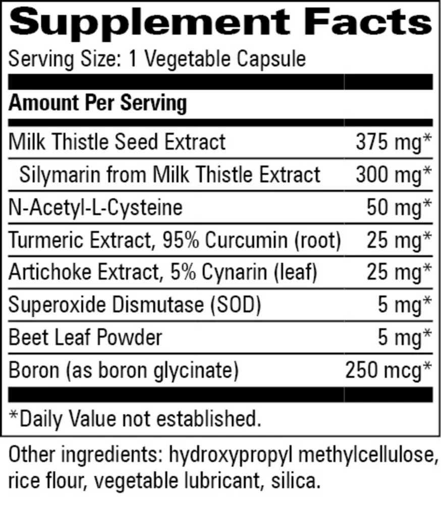 Milk Thistle Complex 60 caps - Image 2