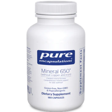 Mineral 650 (w/out CU & FE) 180 vcaps