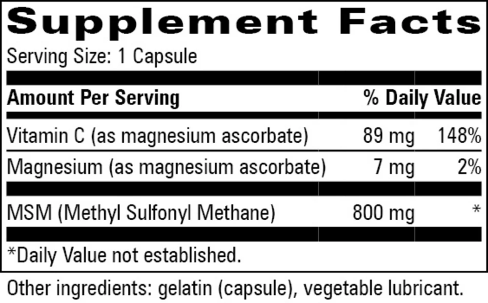 MSM Complex 90 caps - Image 2