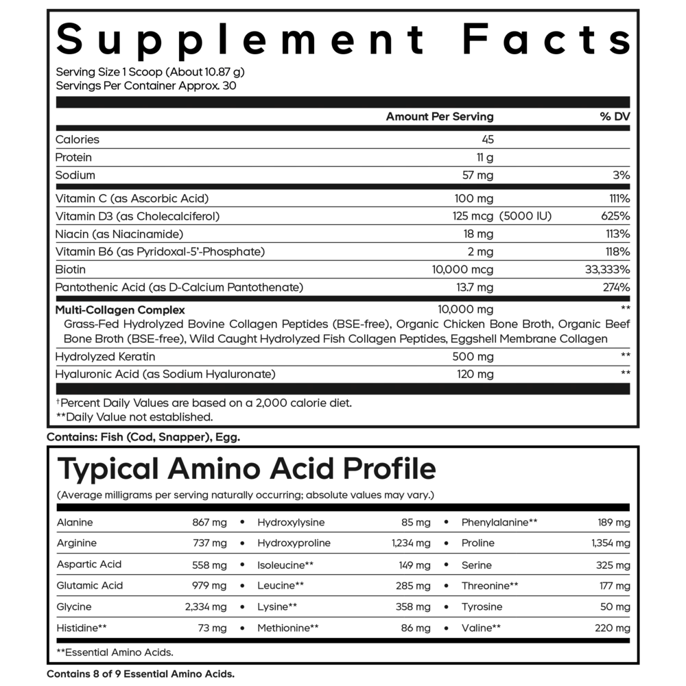 Multi Collagen Powder Platinum 11.5 oz - Image 2