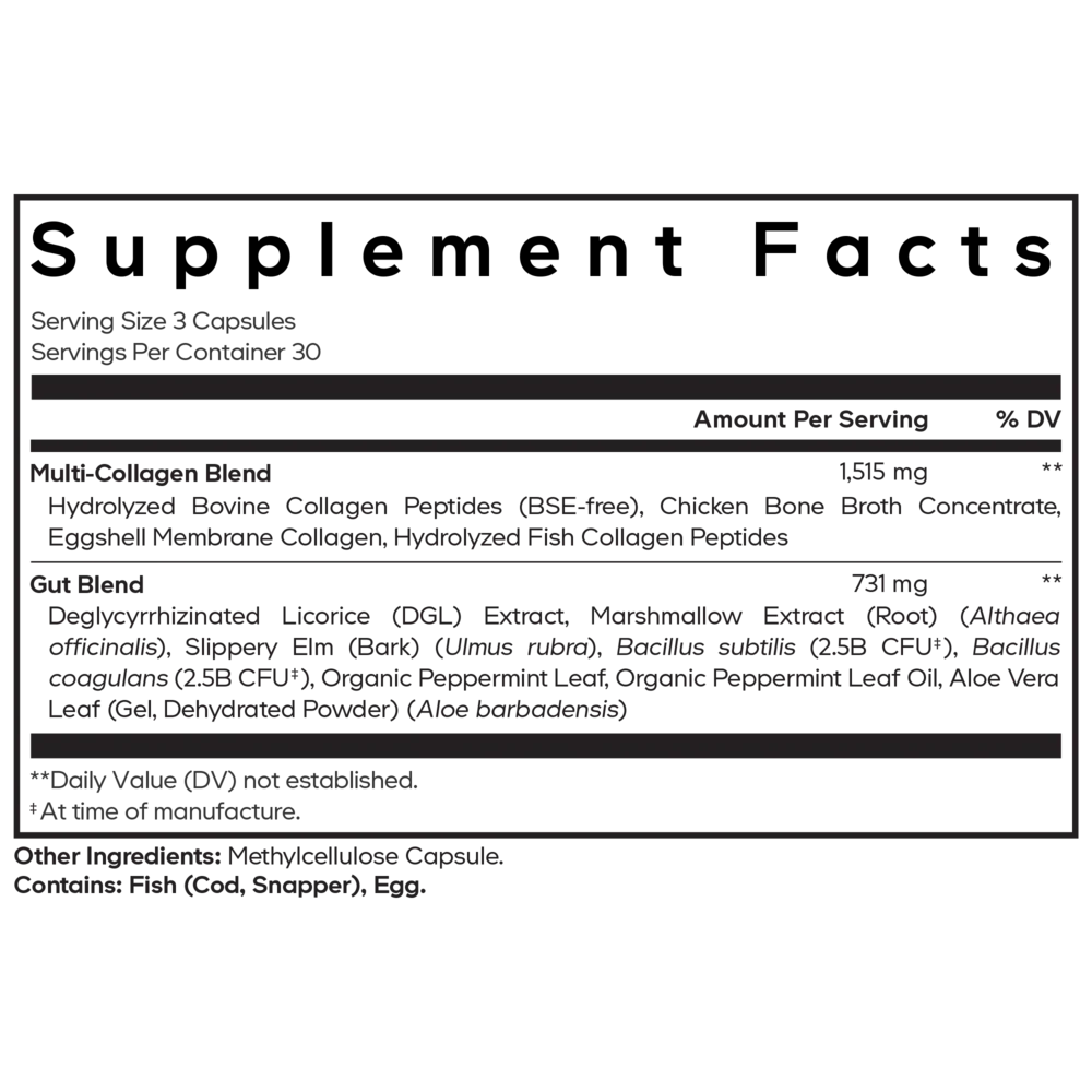 Multi Collagen+Gut Blend 90 caps - Image 2