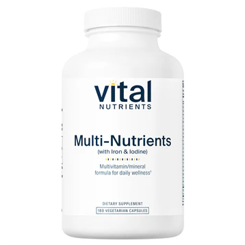 Multi-Nutrients w/Iron & Iodine 180 caps