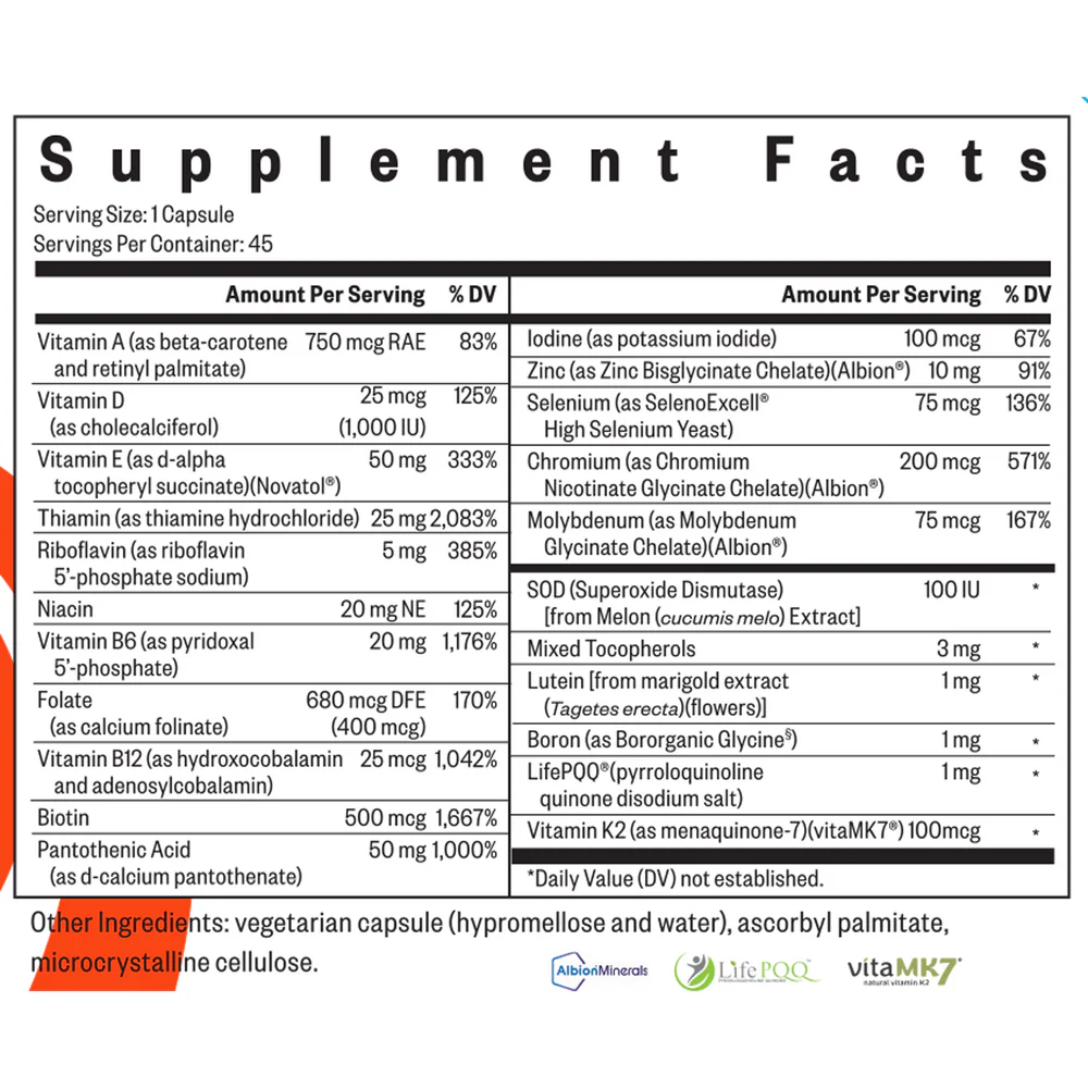Multivitamin One MF 45 Capsules - Image 2