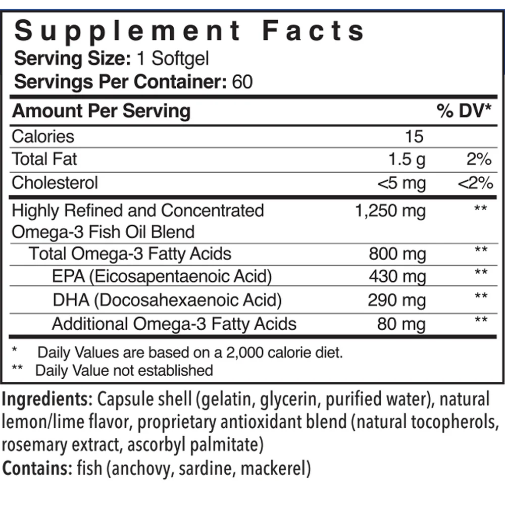 Omega-3 800 60 softgels - Image 2