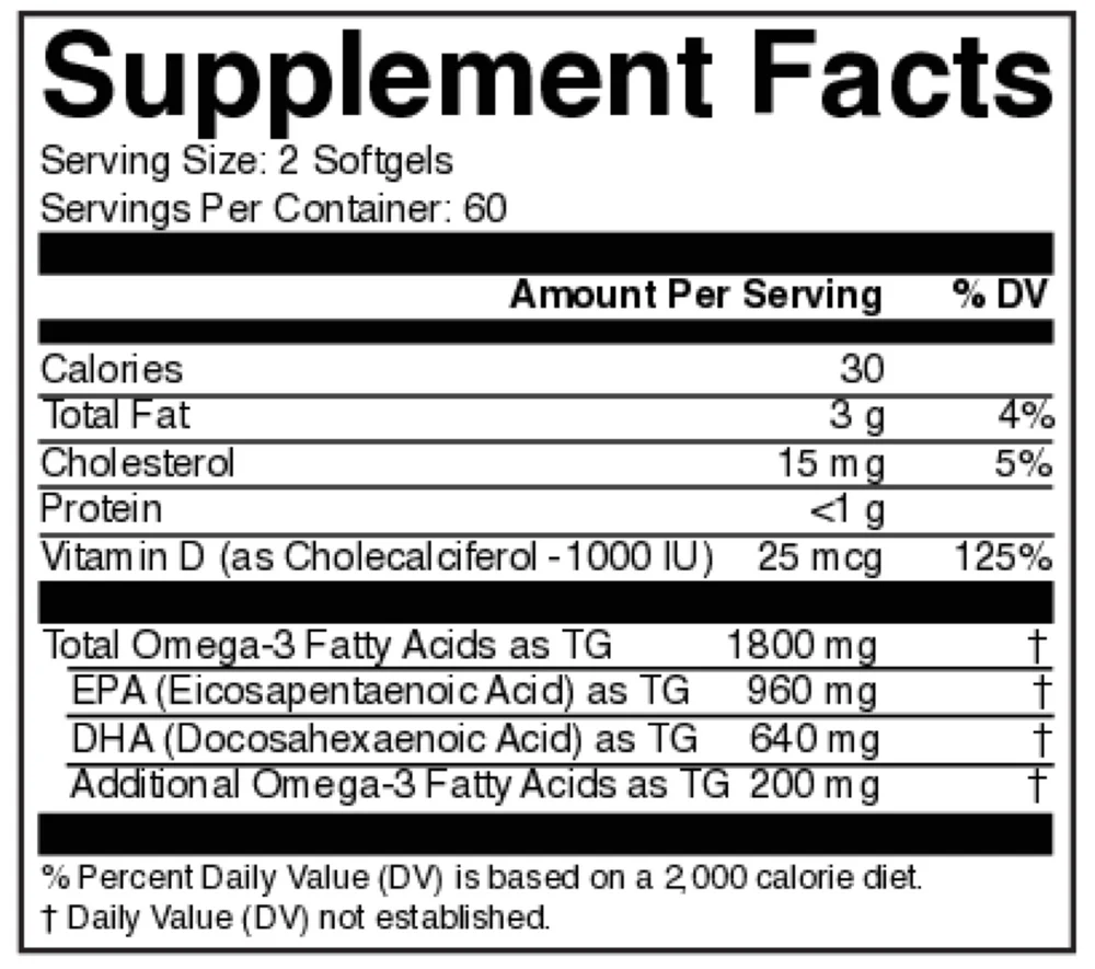 Omega 3D Lemon 120 softgels - Image 2
