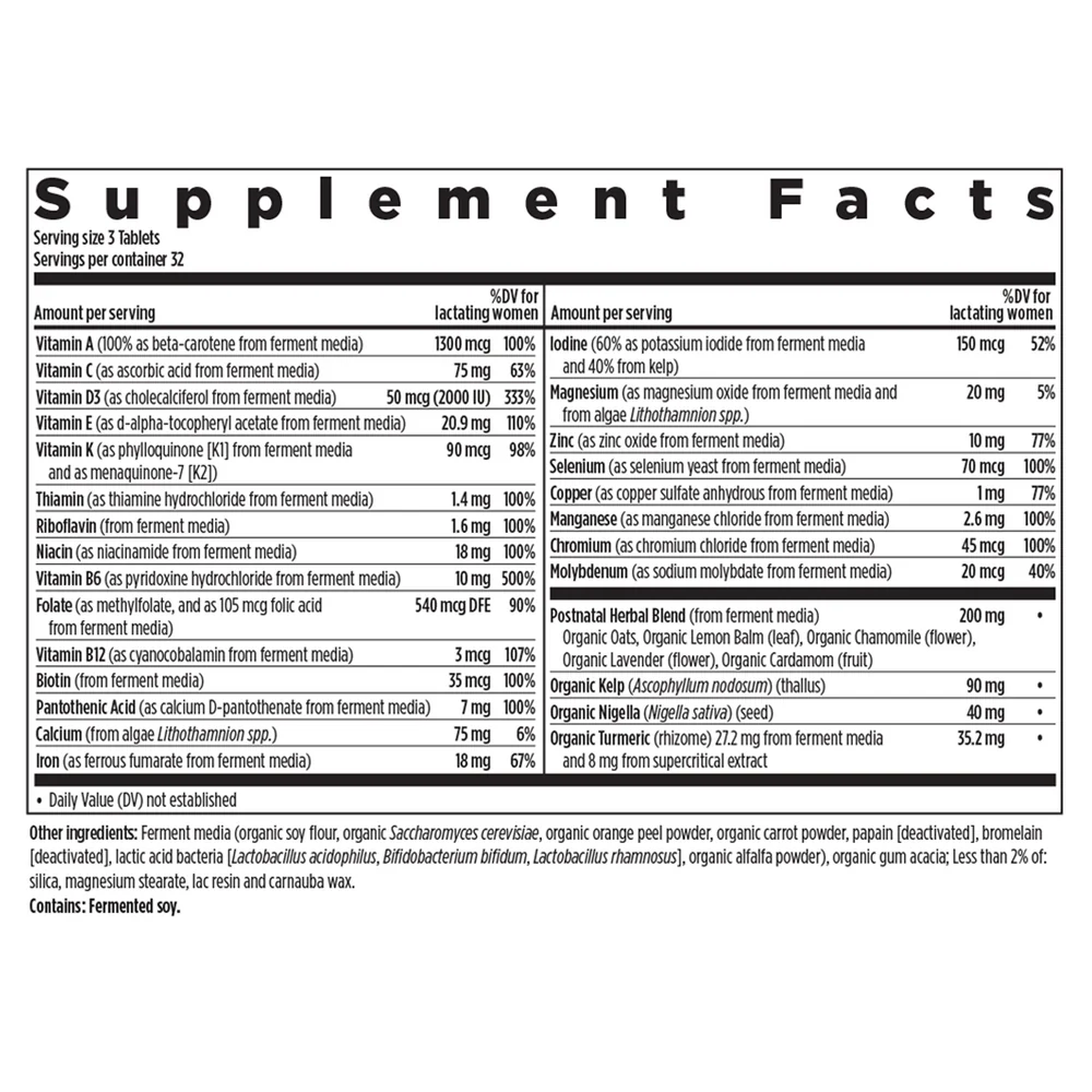 Perfect Postnatal 96 tabs - Image 2