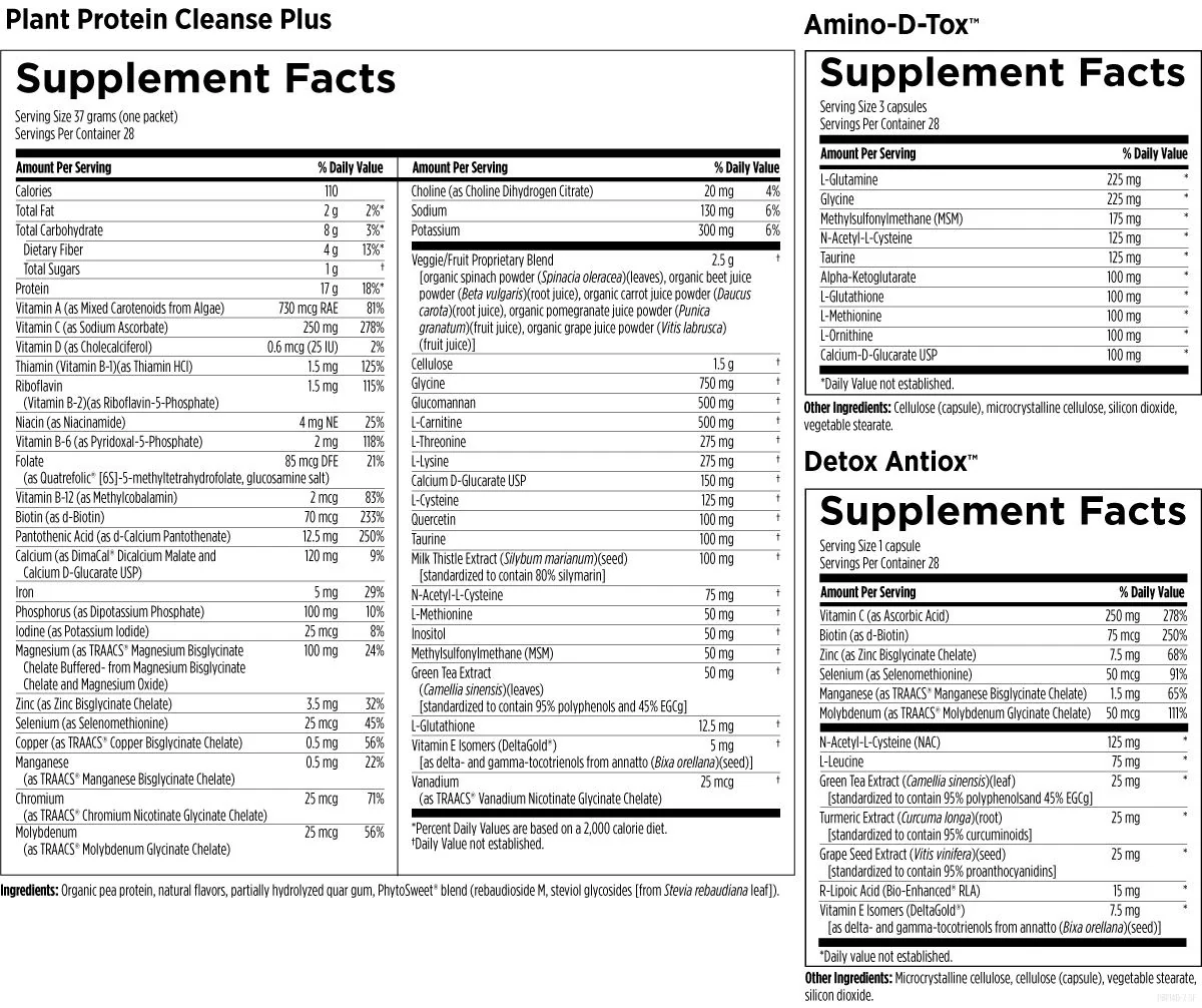 Plant Protein Cleanse Plus - 14 Day Detox Program 28 packs - Image 2