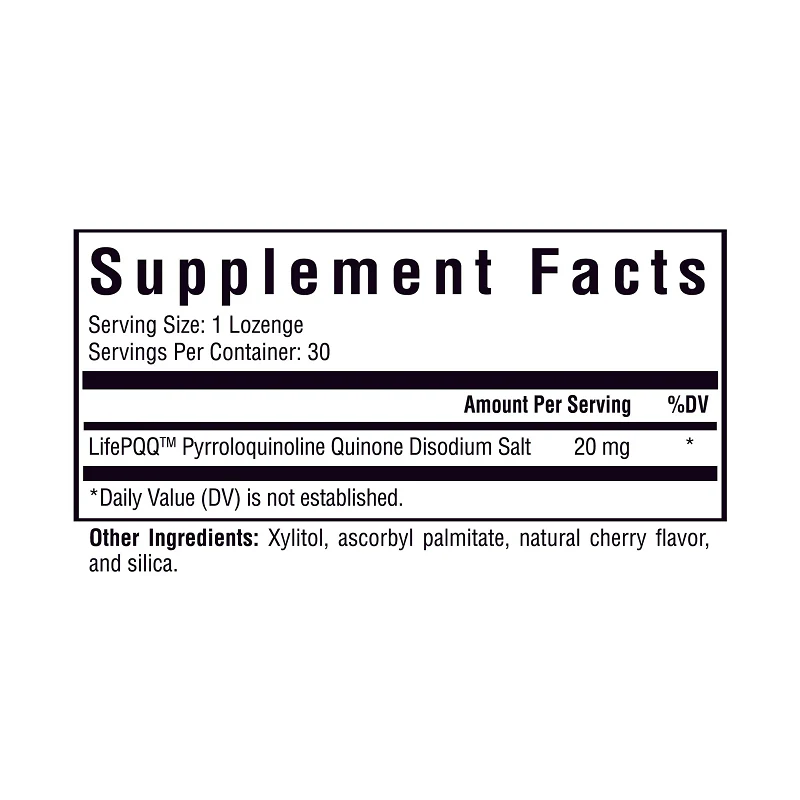 PQQ Lozenges 20 mg 30 Lozenges - Image 2