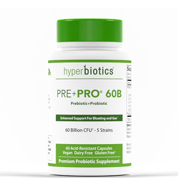 Hyperbiotics Prebiotic + Probiotic 60 Billion CFU 60 caps