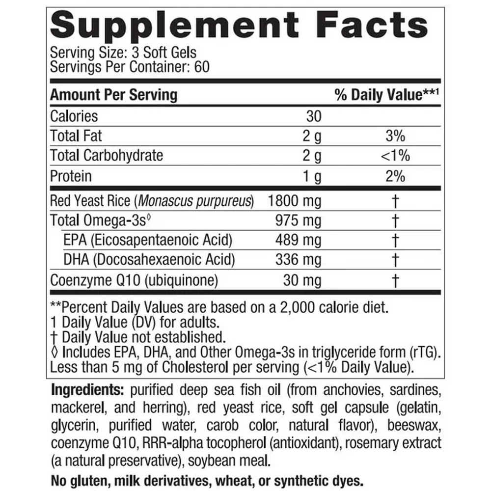 ProOmega Cholesterol Support 180 gels - Image 3
