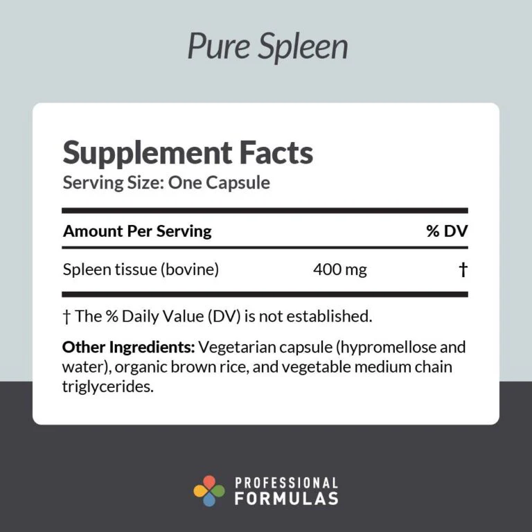 Pure Spleen - 60 Capsules - Image 2