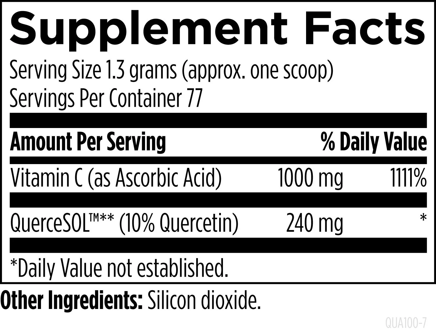 Quercetin Ascorbate Powder 100 grams - Image 2