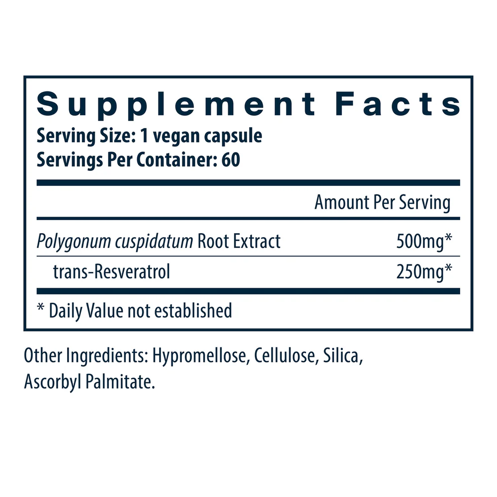 Resveratrol Ultra High Potency 60 vcaps - Image 2