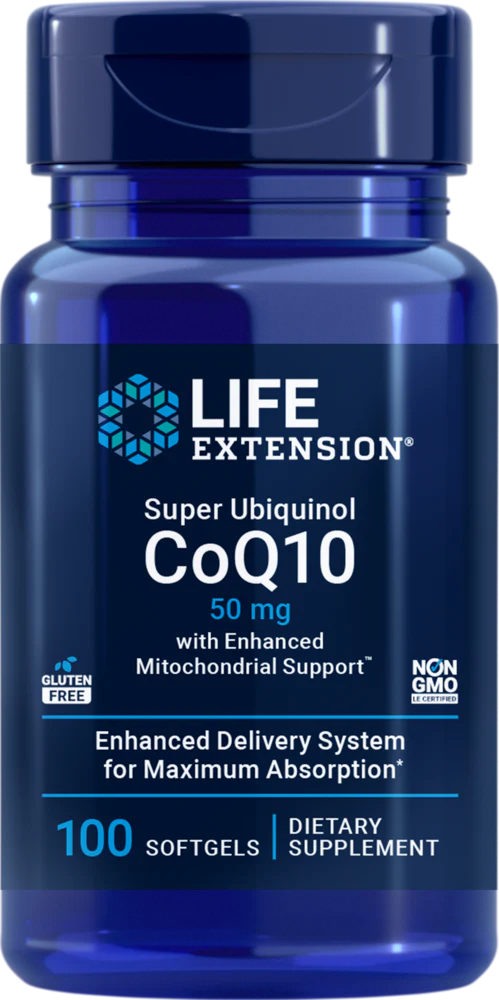 Super Ubiquinol CoQ10 50 mg 100 Softgels