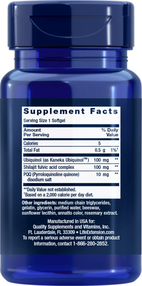 Super Ubiquinol CoQ10 w/ PQQ 30 gels - Image 2