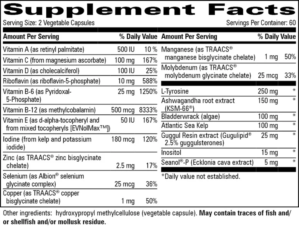Thyroid Resilience 120 vegcaps - Image 2