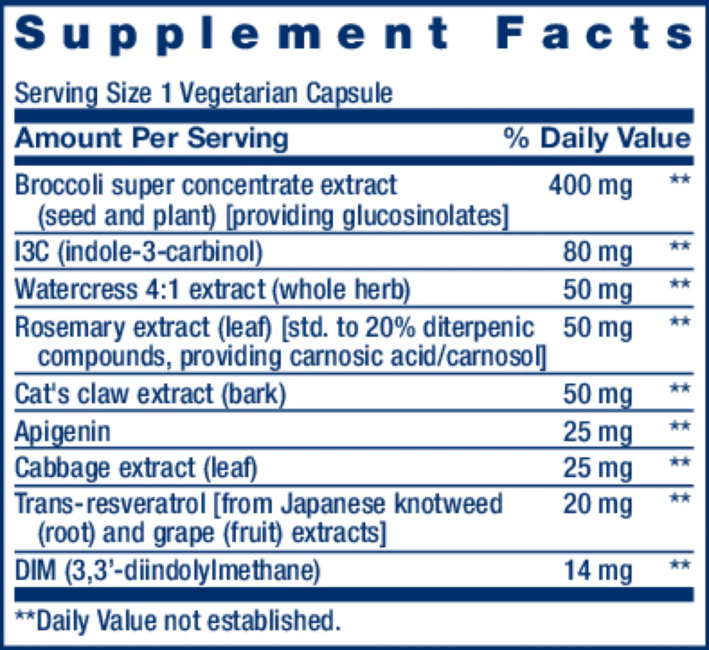 Cruciferous Vegetable Extract Blend and Resveratrol 60 caps - Image 2